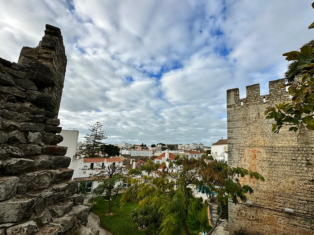 Castle view of Tavira in Portugal