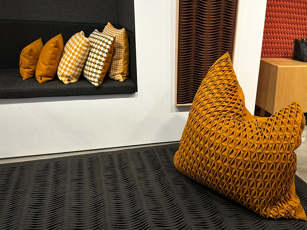 cushions made of Burel in Lisbon's Burel Factory home goods