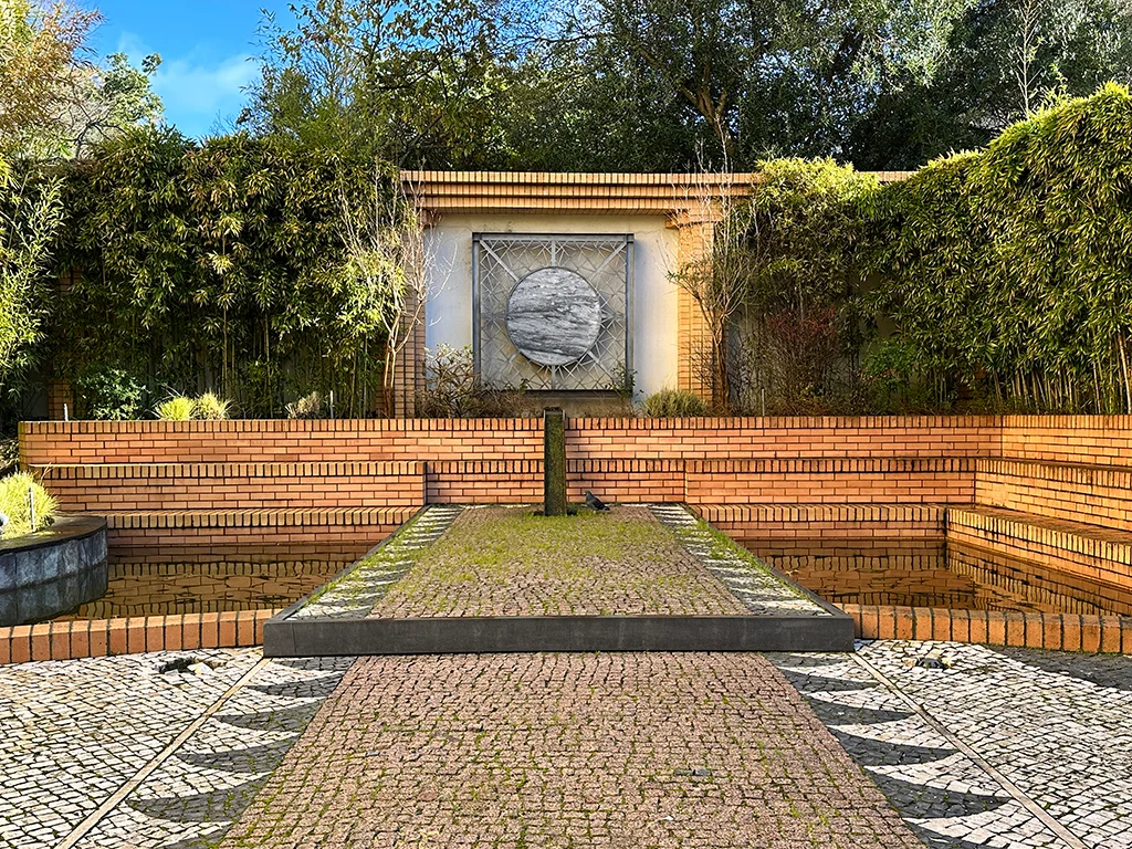Entrence garden at Macau Museum in Lisbon